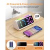 Ohamtes Digital Alarm Clock，Bedside Clocks with RGB Night Light, Large