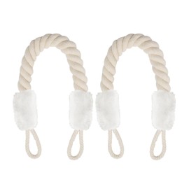 ShanBye Door Stop Rope,2 PCS Anti-Crash Door Handles Rope Pet Teeth Protection Rope Baby Safety Finger Pinch Guard Protectors Latch Clamp Protection Rope for Noise Reducing and Quiet Doors