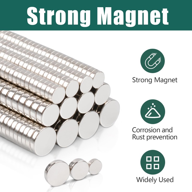 330 Pcs Small Neodymium Disc Magnets Strong, 3 Different Mini
