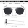 RCXKOOM Men's Aviator Sunglasses American Army Military Pilot Polarized Sunglasses