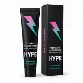 Hype Nano Hydroxyapatite Toothpaste - Fluoride Free Remineralizing Toothpaste for Enamel Care & Sensitive Teeth, SLS Free Natural Whitening Formula, D