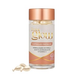 Cápsulas Faciales con Hidrolizado de Perla, Aceite de Aguacate y Vitamina C, 60 Cápsulas Twist-Off, Sérum Nutritivo Antioxidante para Hidratación y Lu