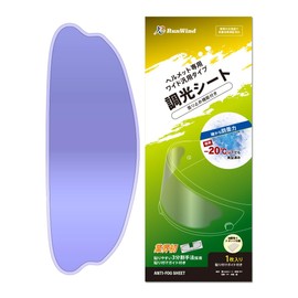 RunWind Anti-Fog Sheet, Full Face, Jet Pinlock Seat, Compatible with Motorcycles, Anti-Fog Shield, Clear (Wide Dimming)