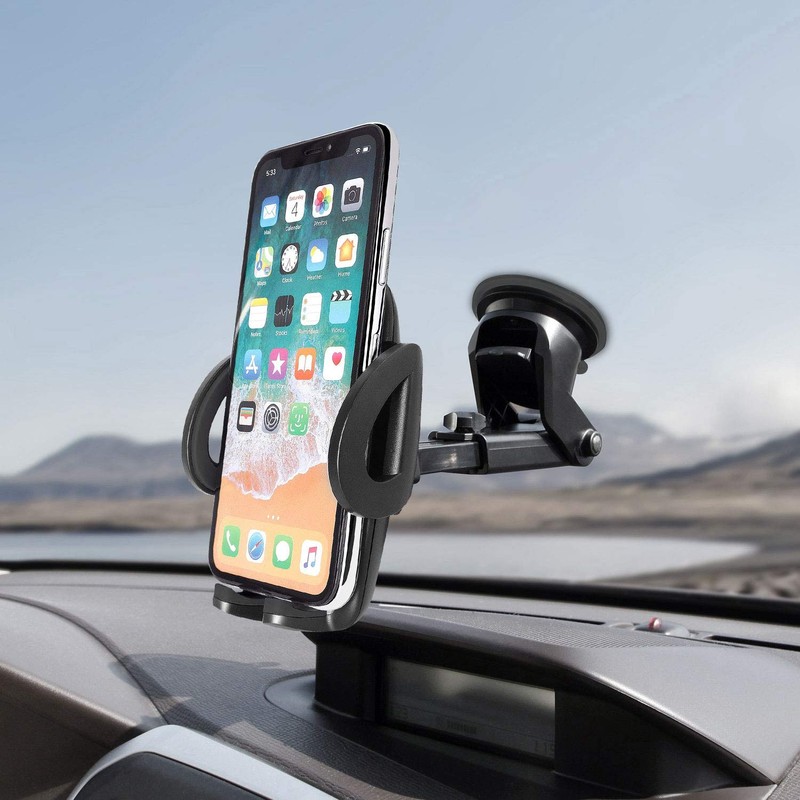 Cellet Car Phone Mount Extendable Windshield and Dashboard Holder Compatible