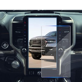 KOOGEN Tempered Glass Screen Protector for Dodge Ram 1500 2025,Infotainment Navigation Screen Film Compatible With Ram 2500 3500 Accessories - 14.4 inch