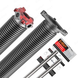 Garage Door Torsion Springs 1.75’’(Pair) with Non-Slip Winding Bars, Coated Torsion Springs with a Minimum of 18,000 Cycles (0.207X1.75''X26'')