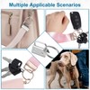 100 PCS Key Fob Hardware, 1 Inch Keychain Hardware with