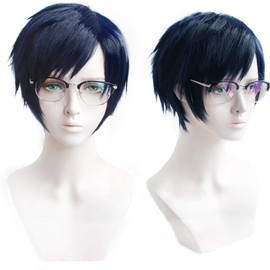 Heat-resistant kosupureuxiggu Castle In The ND 飯田 Heaven's Good. You and My hi-ro-akademia Party Disguise wig + bonus 2 Piece