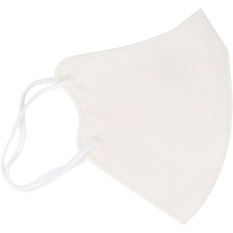 [iiもの本舗] 3D立体マスク スマートタイプ バイカラー ミルキーホワイト ふつうサイズ 10枚入