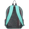 Eastsport Active Mesh Backpack with Padded Adjustable Straps, Graphite/Turquoise/Sweet Coral