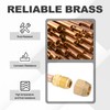 uxcell 3/8" SAE 45 Degree Brass Pipe Fitting, 2 Pcs