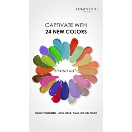 LEGACY NAILS Professional BEYOND GEL SOAK-OFF GEL NAIL POLISH - Full Coverage, Highly Pigmented, Gel Nail Polish, Professional-Grade, Chip-Free, Long-Lasting (BEYOND GEL - MANGO 1/2 OZ)