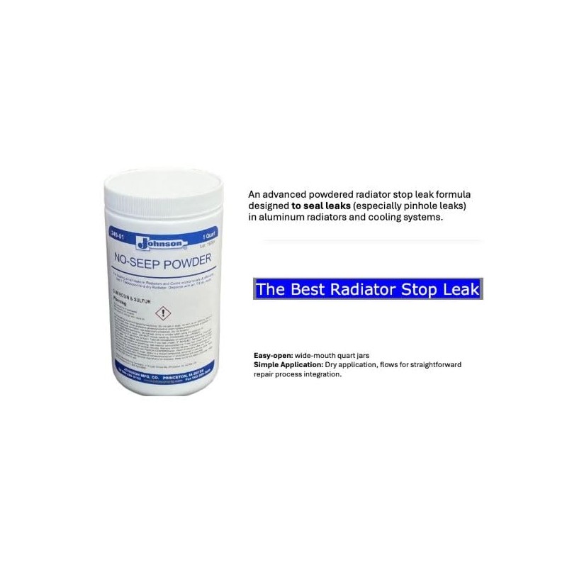 AM Worldwide Radiator Stop Leak Powder No-Seep Powder for Aluminum
