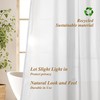 Mrs Awesome 36x72 Sustainable Shower Curtain Liner, Recycled Polyester Material,
