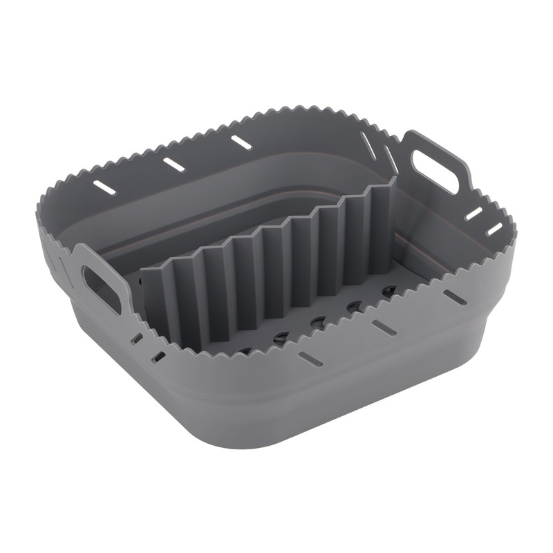 Square Air Fryer Silicone Baking Pan with Silicone Mat Air