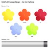 SUNPLAY Suncatcher Flowers in Colour Mix, Set of 5 x