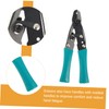 TEHAUX 1pc Dark Green Capillary Scissors with Lock Design Resistant