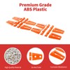 SQQP Door Hinge Trim Cover ABS Exterior Accessories 8Pcs Compatible