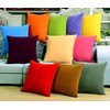 Crazypriceuk pair 26" 28" 30" Plain Polycotton Euro sham Large Pillow Case Cushion Cover (26" x 26", Purple)