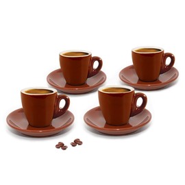 Cuisinox CUP-466BR Brown Espresso Cups,Set of 4