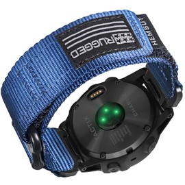 HEMSUT Nylon Sports Watch Band, 20mm Military Strap Compatible with Garmin Fenix 8 43mm /7S/7S Pro/6S/6S Pro/6S Sapphire/5S/5S Plus/5S Sapphire, Instinct 2S, Descent MK1S/2S, D2 Delta S, Approach S70-42mm