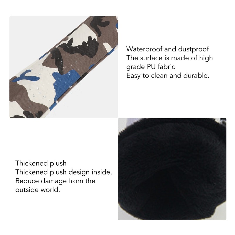 Golf Alignment Stick Cover Waterproof Thickened Plush Camo Pattern Alignment