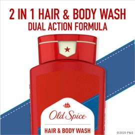 Old Spice Old Spice High Endurance Hair & Body Wash for Men, Crisp Scent, 33.4 fl oz (Pack of 4)