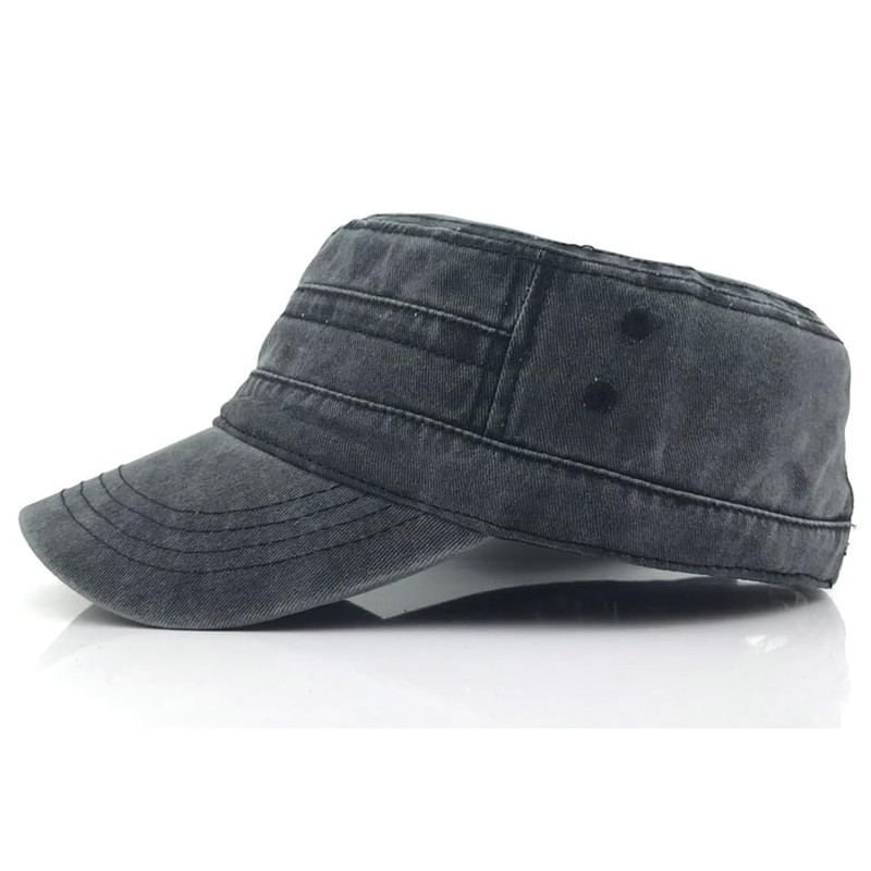 Baseball Cap for Woman Army Cap Adjustable Flat Top Hat