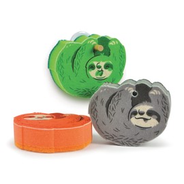 Genuine Fred, Slow Clean, Sloth Kitchen Sponges, Set of 3, Multicolored (5293123)