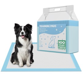 DUMOS 100 Count Puppy Pads for Dogs, 22" x 22" Potty Puppy Training Pad, Dog Cat Pee Pads, Super Absorbency Disposable Pet Leakproof Quick Drying Pad