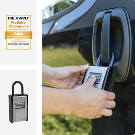 ABUS KeyGarage™ 797 Key Box with Bracket for Attaching Keys or Small Valuables Black / Silver