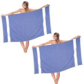 Dlebay Beach Towel 2 Pack,Sand Free Beach Towels Oversized 39 x 72,Turkish Beach Towel Quick Dry,Lightweight Pool Towels for Adults Diamond Travel Towel,Cool Beach Essentials Super Absorbent Towels
