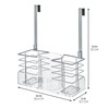 iDesign Countertop or Over-The-Cabinet Clear/Chrome OTC Hair Tool Organizer