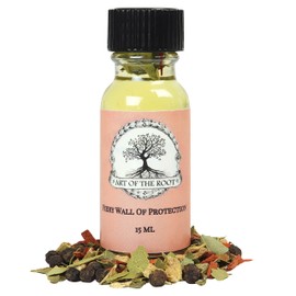Fiery Wall of Protection Oil by Art of the Root | Handmade with Herbs & Essential Oils | Conjure, Wiccan, Hoodoo, Pagan & Magick