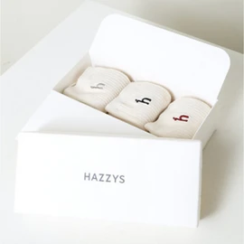 Hazzys (신세계센텀점)여성 화이트 중목 양말 3족 세트 HISS5E221WT Shinsegae Centum Women's White Medium-Length Socks 3-Pair Set HISS5E221WT