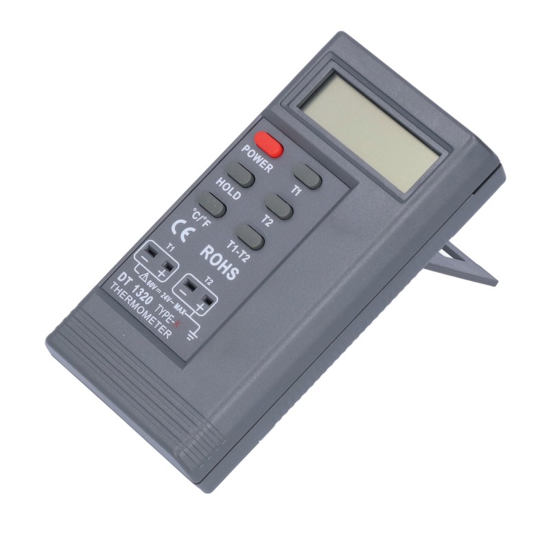 DT1320 Digital Thermometer 200℃~1370℃ Measuring Range LCD Display Temperature Meter