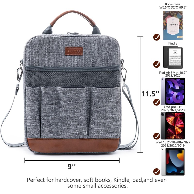 APOFFICE Book Sleeve with Zipper, Book Covers for Book Lovers,
