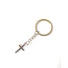 Dreambase Key Ring Cross, antique silver