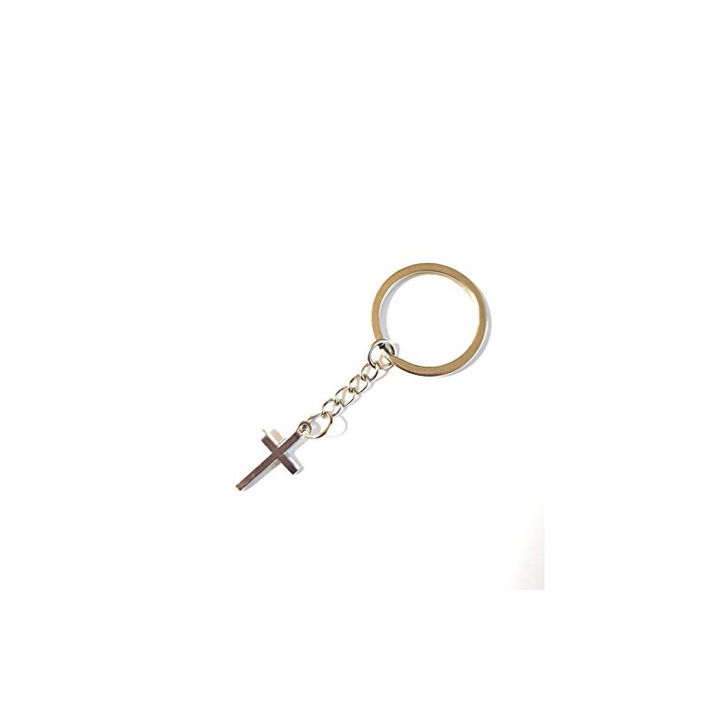 Dreambase Key Ring Cross, antique silver
