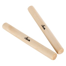 XDrum CA-180 Claves Maple Small - Maple Chimes - Rhythm Instrument for Afro-Cuban Music - Bright, Penetrating Sound - Length: 18 cm - Natural