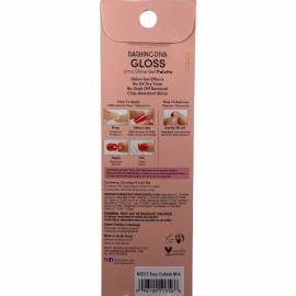 Dashing Diva NEW Dashing Diva Gloss Ultra Shine Gel Nail Strips Coral Pink Leaf Clear