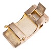 Barry.Wang Check Belt for Men Wedding Dress Business Gold Buckle