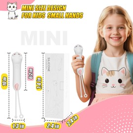 Tepreswes Linterna recargable, linterna para niños y niñas, 1 paquete de gato