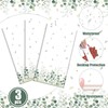 Lianxuia 3Pcs Sage Green Tablecloth, 54 x 108 Inch Eucalyptus