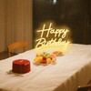 Happy Birthday Neon Sign for Backdrop, LED Happy Birthday Light