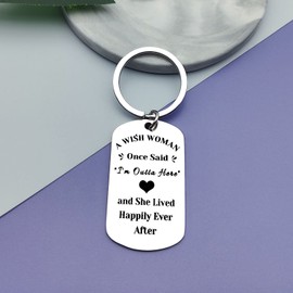 Funny Keyring Gift for Women Birthday Gift for Sister Best Friend Mothers Day Retirement Gift for Mom Grandma Wedding Anniversary Jewelry Gift for Wife Daughter Christmas Graduation Gift for Bestie
