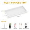 Bathroom Counter Tray,EG-SIPRO High-Grade Thickened Silicone Bathroom Vanity Tray,Shatterproof Rectangle