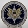 * United States Marshal Challenge Coin Dept Of Justice Comes