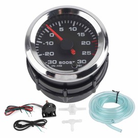 Medidor de Impulso Digital, Turbo Boost Gauge Universal 52 mm para automóvil de 12 V para camión para Barco