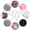 Audab 360Pcs Keychain Bulk, 120Pcs Keychain Rings with Chain and